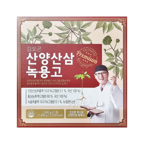품절) 개성상인 - 김오곤 산양산삼 녹용고 1kg(오프라인 판매전용)