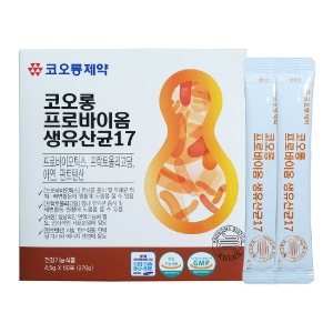 품절)코오롱제약 - 코오롱 프로바이옴 생유산균17 4.5g x 60포(오프라인 판매전용)